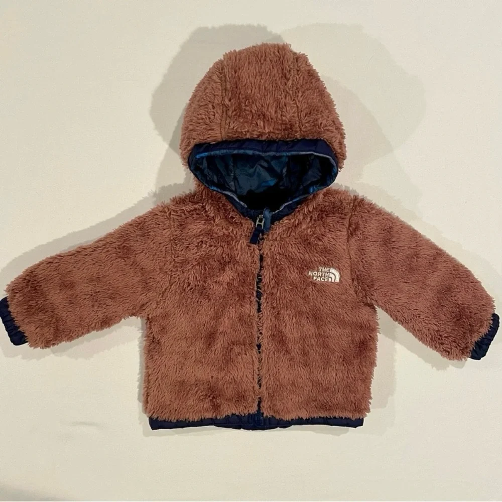 The North Face Hooded Jacket Boys 6-12M Reversible Mount Chimborazo Bear Camo